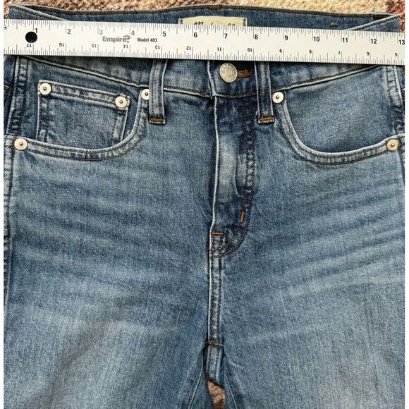 Madewell Jeans Women's Size 25 Cali Demi-Boot Flat w Frayed Hem - Picture 4 of 8